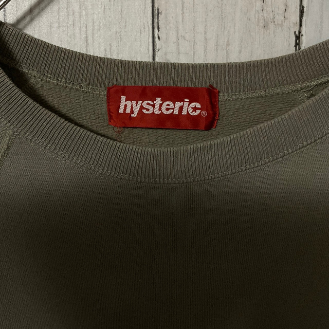HYSTERIC GLAMOUR スウェット センターロゴ カーキ 希少デザイン