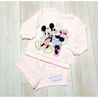 エイチアンドエム(H&M)のH&M ベビー ★新品 Disney ミッキー  ミニー上下 セットアップ(トレーナー)