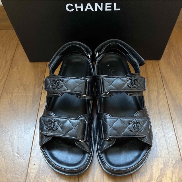 ⭐︎超レア⭐︎【CHANEL】シャネル フットベットサンダル37靴/シューズ