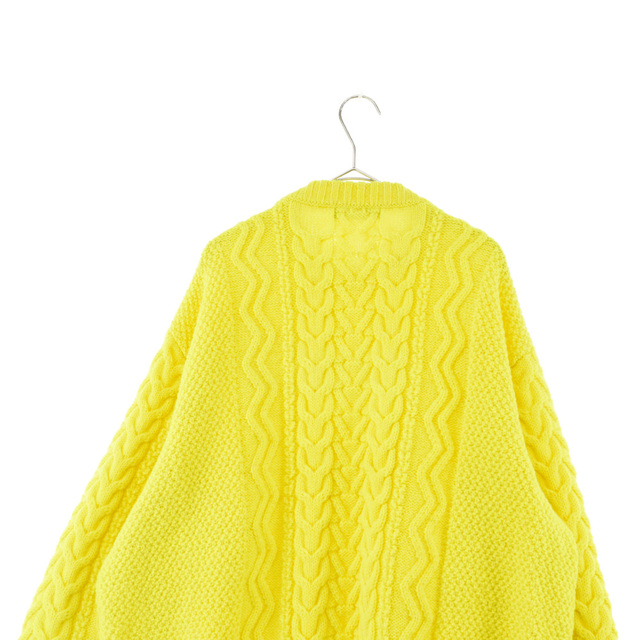 UNDERCOVER アンダーカバー 22AW NEON CABLE KNIT UC2B4901-2 ネオンカラー ケーブルニットセーター イエロー