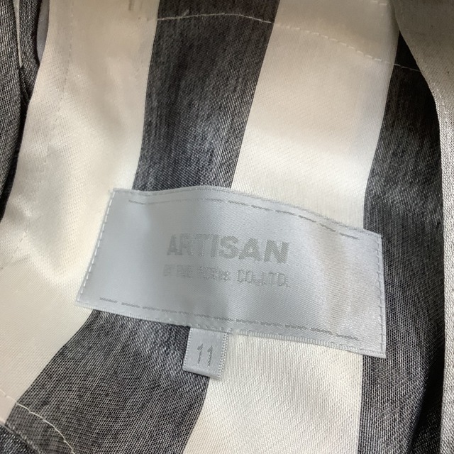 ARTISAN(アルティザン)の♪♪ARTISAN アルチザン レディース ロングジャケット SIZE 11 ホワイト×グレー レディースのジャケット/アウター(その他)の商品写真