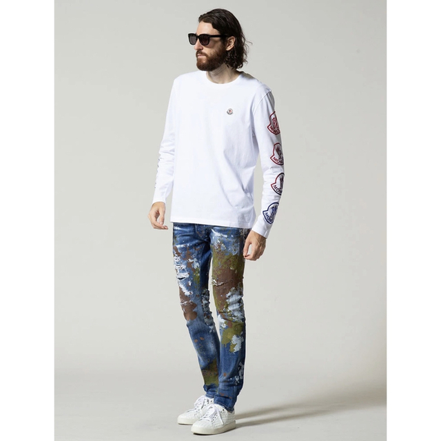 DSQUARED2 - DSQUARED2 ペイント ダメージ加工 ボタンフライ DSQUARED2 - DSQUARED2 ペイント ダメージ加工 ボタンフライ