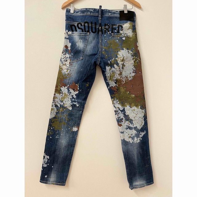 DSQUARED2 - DSQUARED2 ペイント ダメージ加工 ボタンフライ DSQUARED2 - DSQUARED2 ペイント ダメージ加工 ボタンフライ