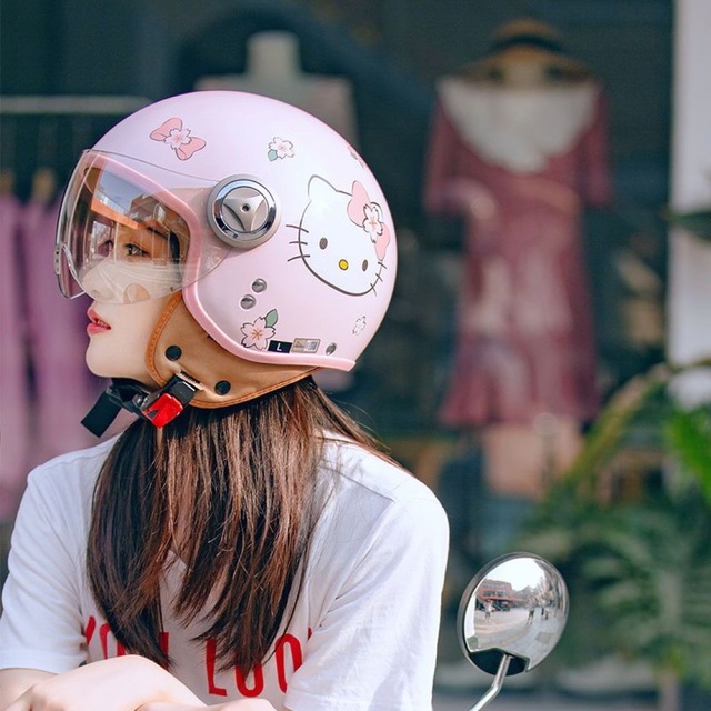 hello kittyレディースジェットヘルメット 女性バイクヘルメット正規品