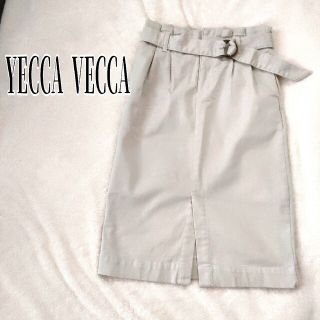 【美品】YECCA VECCAイェッカヴェッカ　裏起毛スカート　アイボ(ひざ丈スカート)