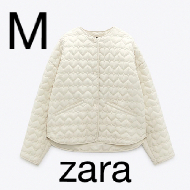 ZARA ハートキルティングジャケット　M