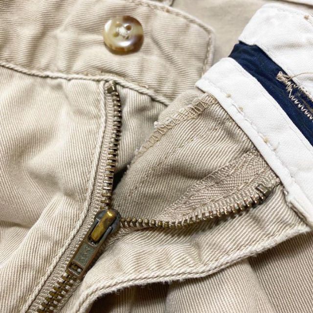 POLO RALPH LAUREN(ポロラルフローレン)の90s〜00s POLO JEANS チノパン　2タック　古着　ヴィンテージL  メンズのパンツ(チノパン)の商品写真