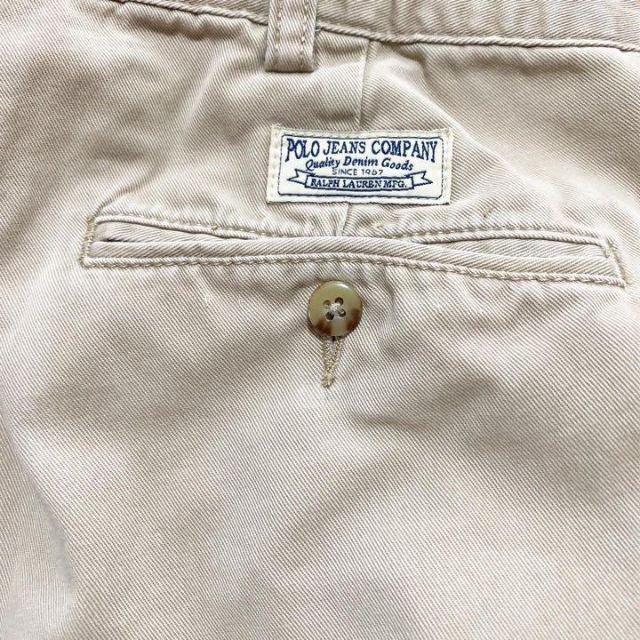 POLO RALPH LAUREN(ポロラルフローレン)の90s〜00s POLO JEANS チノパン　2タック　古着　ヴィンテージL  メンズのパンツ(チノパン)の商品写真