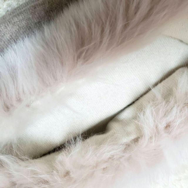 カシミヤ×FOX】 ルネ 最高級 スヌード カシミア マフラー ティペット-