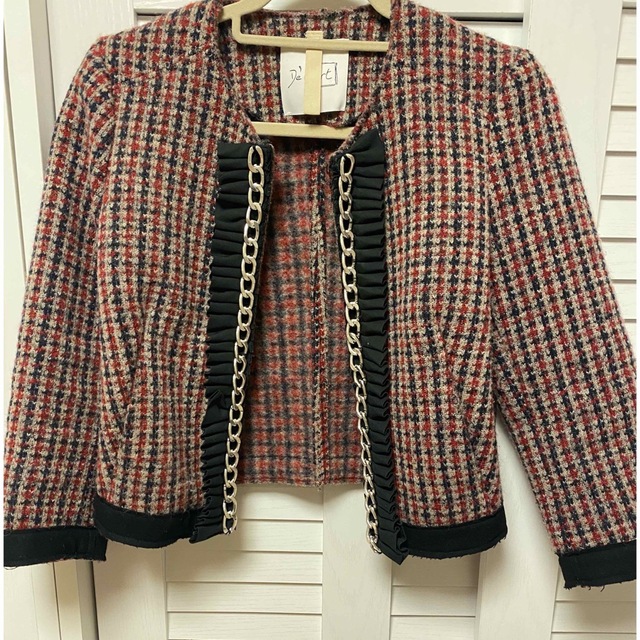 シャネル風ノーカラージャケット シャネル風ノーカラージャケット
