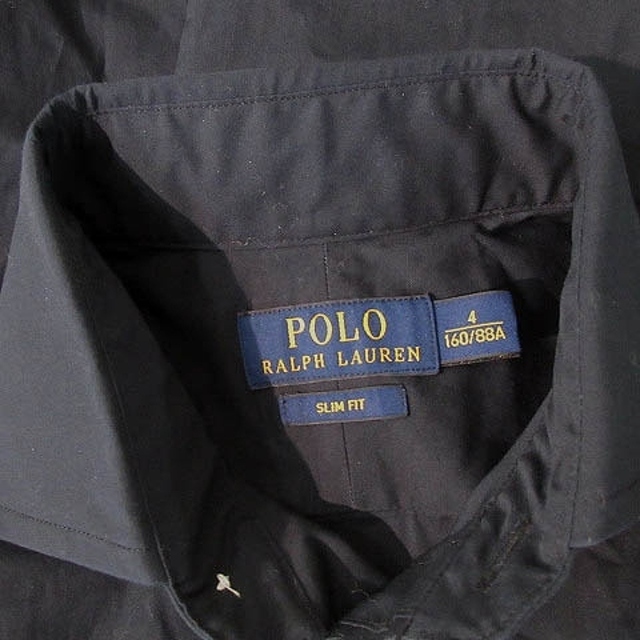 POLO RALPH LAUREN(ポロラルフローレン)のポロ ラルフローレン シャツ ブラウス 長袖 SLIM FIT ロゴ刺繍 4 レディースのトップス(シャツ/ブラウス(長袖/七分))の商品写真