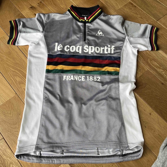 le coq sportif(ルコックスポルティフ)のle coq sportif ルコック　サイクルジャージ　Mサイズ スポーツ/アウトドアの自転車(ウエア)の商品写真