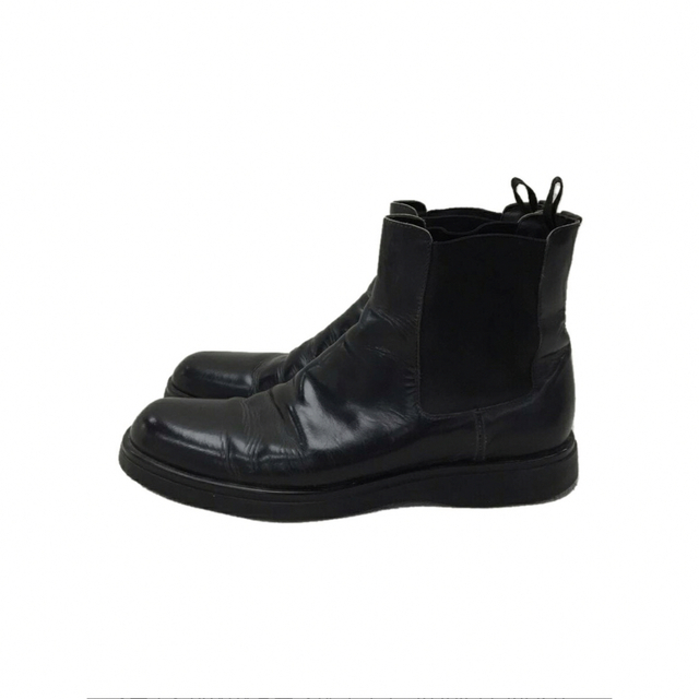 PRADA(プラダ)のPRADA サイドゴアブーツ UK7.5 ブラック レザー メンズの靴/シューズ(ブーツ)の商品写真