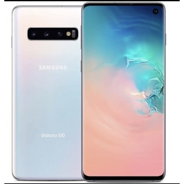 【保証書付】 SAMSUNG - 新品未開封 Galaxy S10+ 128GB プリズムホワイト SIMフリー スマートフォン本体