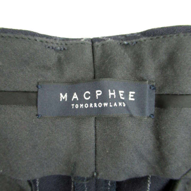 MACPHEE(マカフィー)のマカフィー ゥモローランド テーパードパンツ ストライプ柄 ウール 34 紺 レディースのパンツ(その他)の商品写真