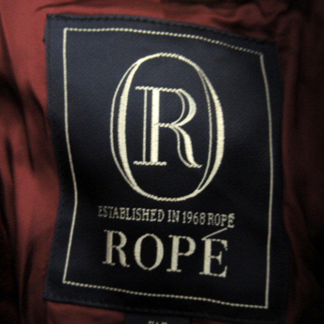ROPE’(ロペ)のロペ ROPE チェスターコート ベロア ロング丈 無地 7AR ボルドー レディースのジャケット/アウター(その他)の商品写真