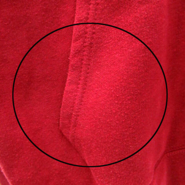 BROWNY(ブラウニー)のブラウニー パーカー プルオーバー スウェット 長袖 裏起毛 プリント L 赤 レディースのトップス(パーカー)の商品写真