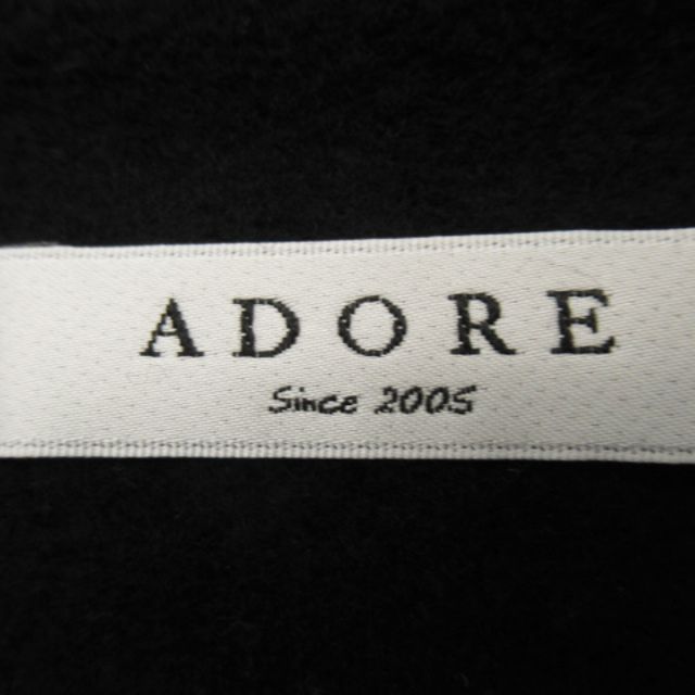 ADORE(アドーア)のアドーア コクーンスカート タイトスカート ひざ丈 ウール 38 黒 ブラック レディースのスカート(ひざ丈スカート)の商品写真