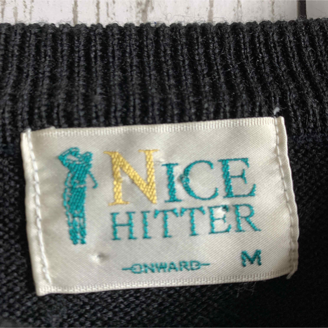 【vintage】古着 90's メンズ セーター 黒 ゴルフ着 希少 ★1点物 メンズのトップス(ニット/セーター)の商品写真