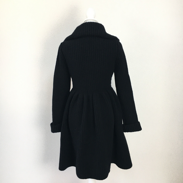 美品 定価39 FOXEY フォクシー カシミヤ ウール ニット コート-