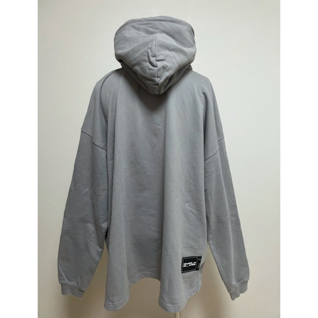 WE11DONE/ウェルダン WD-TP6-20-046-U-GY 20SS COTTON HOODIE WITH NYLON HOOD コットン フーディ ウィズ ナイロン フード【007】 3