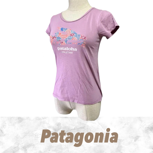 patagonia(パタゴニア)のPatagonia パタゴニア 半袖 Ｔシャツ カットソー 花柄 ピンク レディースのトップス(Tシャツ(半袖/袖なし))の商品写真