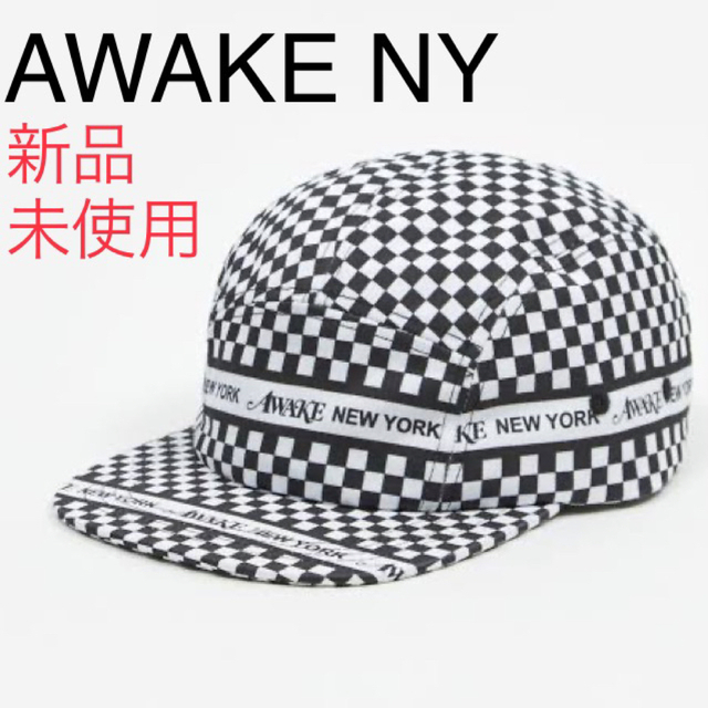 新品未使用 Awake NY Checkered Logo 5Panel Cap