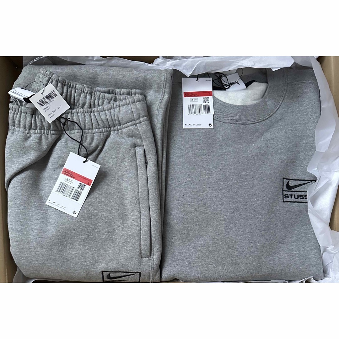 STUSSY NIKE Fleece Crew ＆ Fleece Pants