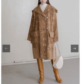 アメリヴィンテージ(Ameri VINTAGE)の1980s paisley gobelin coat ペイズリーコート　luik(ロングコート)