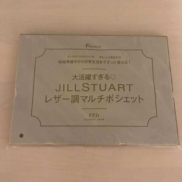 JILLSTUART(ジルスチュアート)のゼクシィ 2022年 9月号 JILLSTUART レザー調マルチポシェット レディースのバッグ(ショルダーバッグ)の商品写真