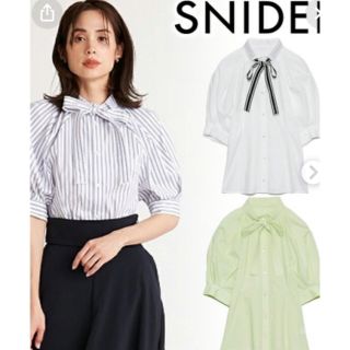 スナイデル(SNIDEL)のスナイデル　テープボウタイブラウス(シャツ/ブラウス(半袖/袖なし))