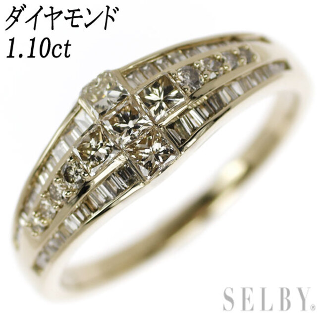 選ぶなら K18シャンパンゴールド ダイヤモンド リング 1.10ct リング