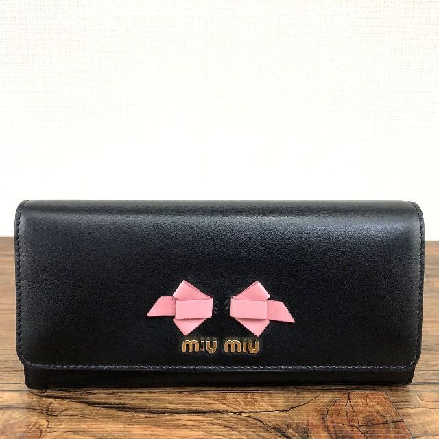 miumiu(ミュウミュウ)の未使用品 MIUMIU 長財布 5MH109 NERO 53 レディースのファッション小物(財布)の商品写真