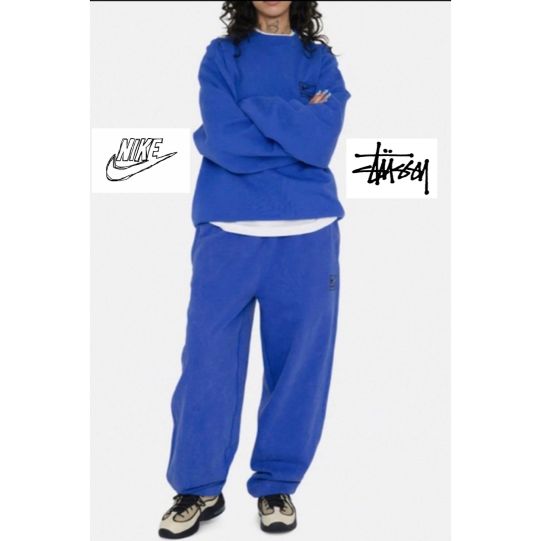 Stussy Nike fleece pants grey ステューシー　ナイキ