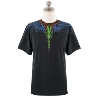 マルセロブロン(MARCELO BURLON)の半袖Tシャツ マルセロバーロン CMAA018F20JER005 ブラック S(Tシャツ/カットソー(半袖/袖なし))