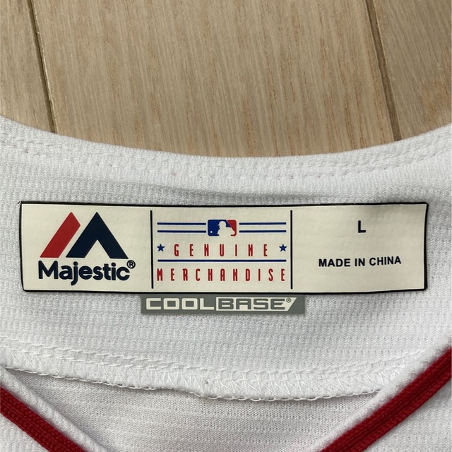 Majestic(マジェスティック)の大谷翔平選手所属　ロサンゼルスエンゼルス　レプリカユニフォーム　ホーム用 エンタメ/ホビーのタレントグッズ(スポーツ選手)の商品写真