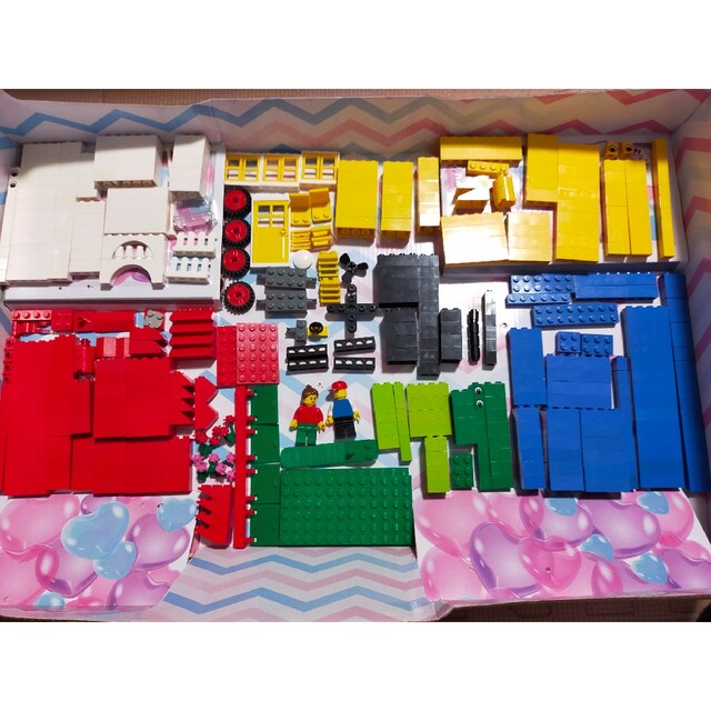 Lego(レゴ)の中古ブロックのみ正規品洗浄済　レゴ　LEGO 7615 基本セット　青いバケツ キッズ/ベビー/マタニティのおもちゃ(積み木/ブロック)の商品写真