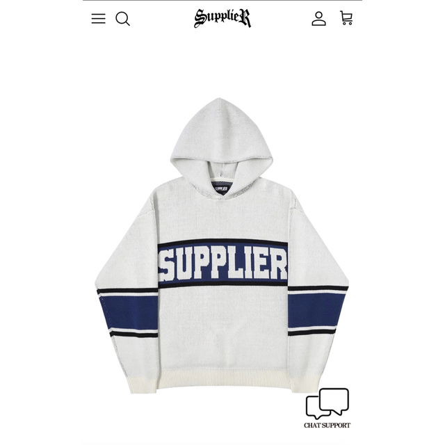値下げ 処分予定 SUPPLIER (サプライヤー)ニットパーカーセーター