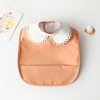 ベビー お食事エプロン 襟付き 撥水 babybib482(お食事エプロン)