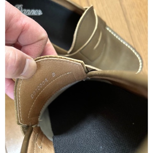 DANNER ダナー ローファー US8 カーキー 美品 DANNER ダナー ローファー US8 カーキー 美品