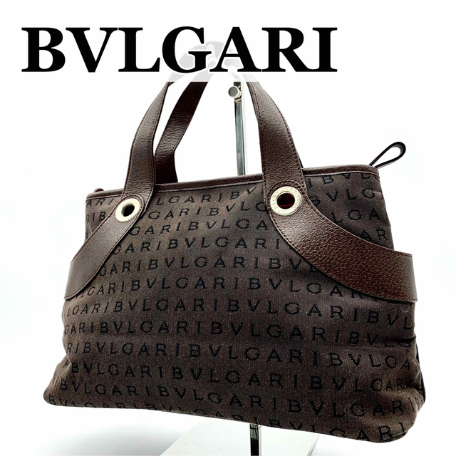 BVLGARI(ブルガリ)の【極美品】ブルガリ トートバッグ ロゴマニア ビーゼロワン レザー キャンバス メンズのバッグ(トートバッグ)の商品写真