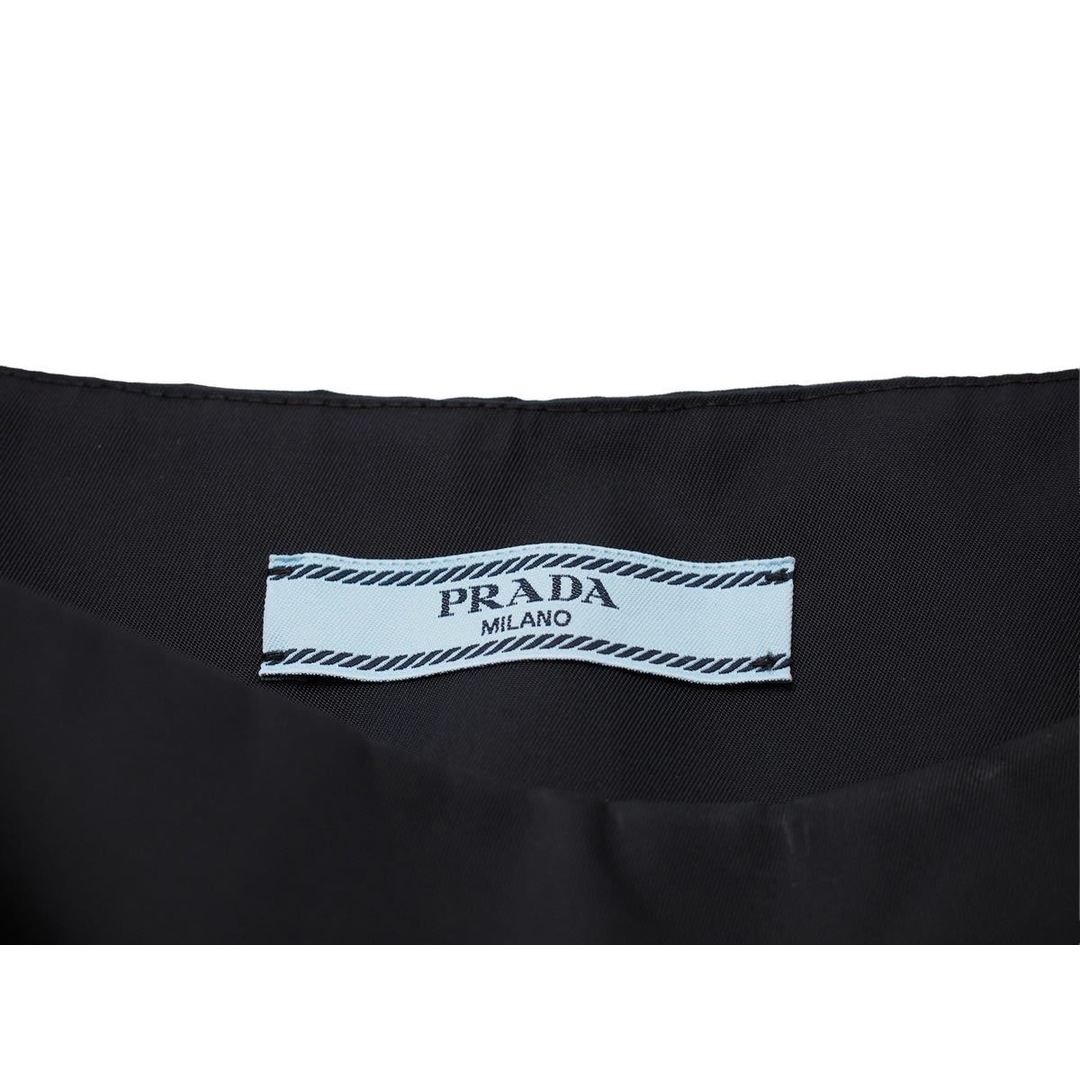 PRADA プラダ RE-NYLON ノースリーブ ワンピース ナイロン ブラック ポーチ付き 2306621WQ8F0002 サイズ36  4646 8