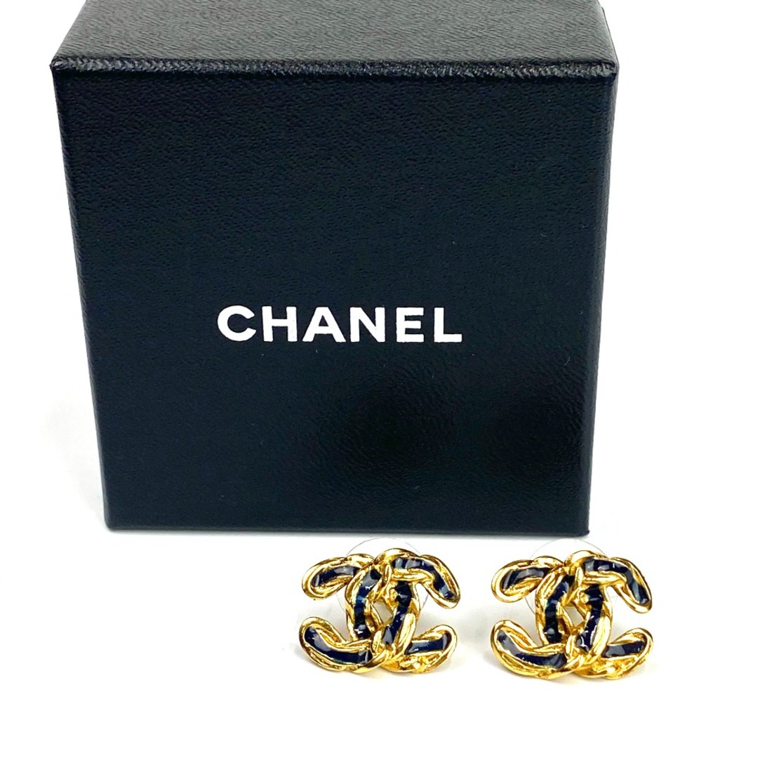 [USED/]CHANEL シャネル ピアス ココマーク オレンジ 04P スイング オレンジ シルバー  ai-tdc-004471