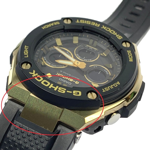 CASIO(カシオ)の▽▽カシオ G-SHOCK　G-STEEL　GST-W300G　腕時計　ゴールド メンズの時計(ラバーベルト)の商品写真