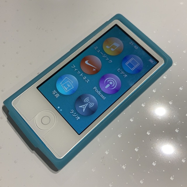 iPod - Apple iPod nano 第7世代 16GB ブルー 本体のみ の通販 by らく
