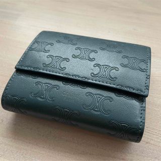 celine - セリーヌ スモール トリフォールドウォレット ブルーの通販