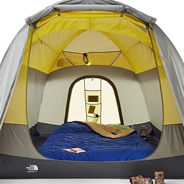 ノースフェイス テント US限定 アウトドア(4人用)グレー 緑 190308