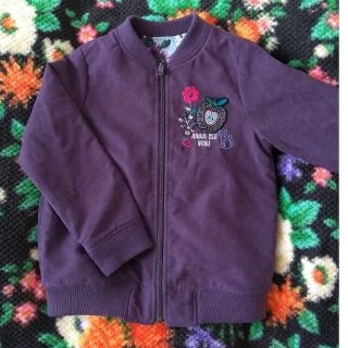 アナスイミニ(ANNA SUI mini)のアナスイミニ/リバーシブル仕様ブルゾン/無地×花柄/120〜130cm(ジャケット/上着)