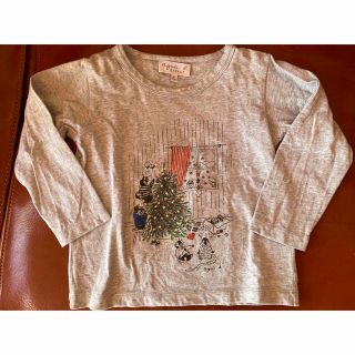 アニエスベー(agnes b.)の【値下げ‼️】アニエスベー　長袖Tシャツ　グレー　サイズ4 美品(Tシャツ/カットソー)