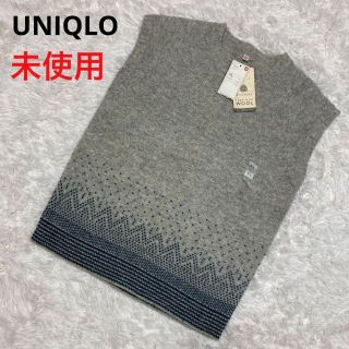 ユニクロ(UNIQLO)のタグ付き未使用 UNIQLO ジャカード ベスト 大きいサイズ(ベスト/ジレ)